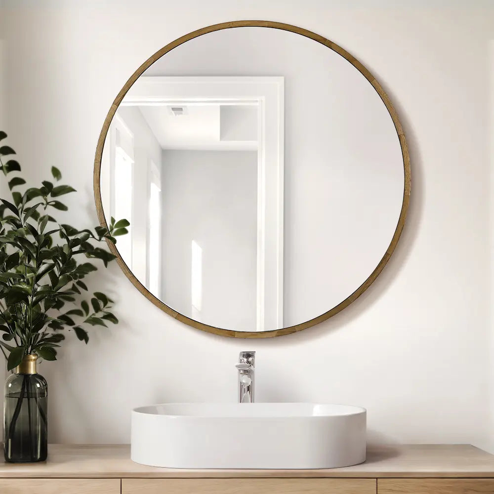 Sofie 600mm Round Wall-Mounted Mirror Bathroom Cabinet