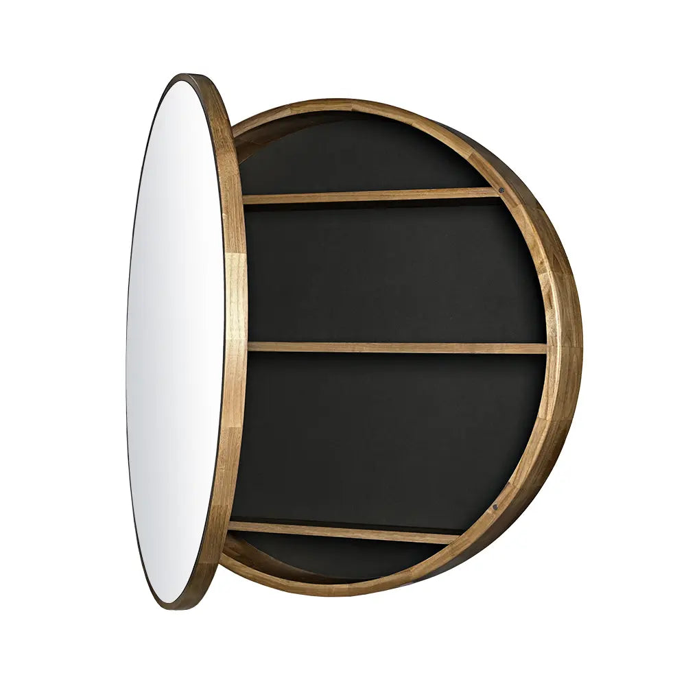 Sofie 800mm Round Wall-Mounted Mirror Bathroom Cabinet