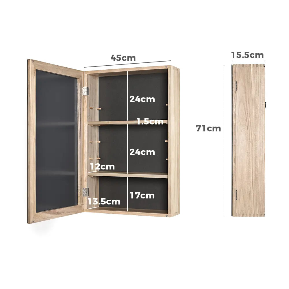 Sofie Rectangle Wall-Mounted Mirror Bathroom Cabinet