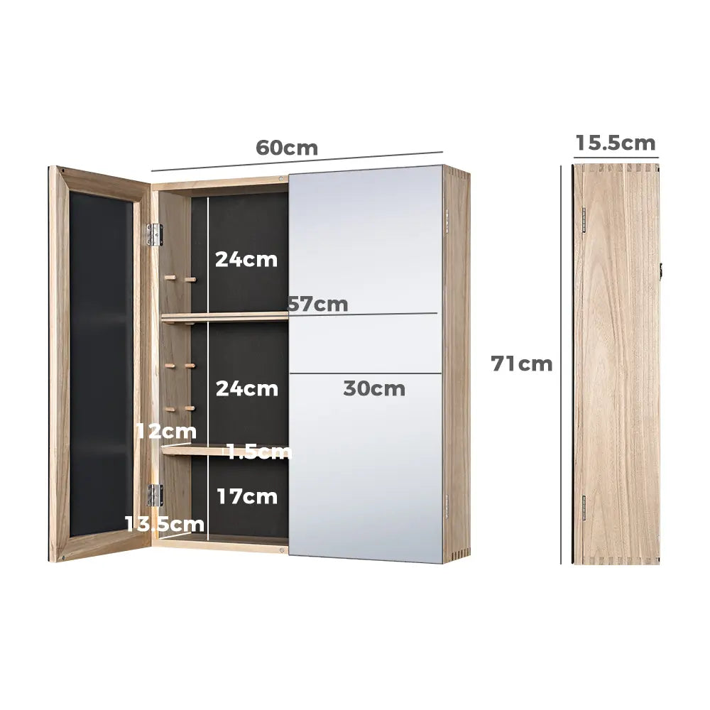 Sofie Rectangle Wall-Mounted Mirror Bathroom Cabinet