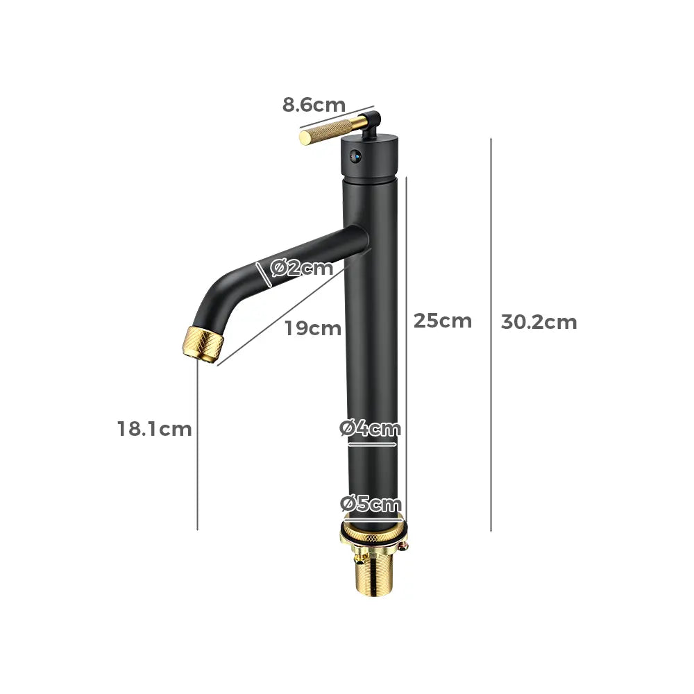 Xavier Stainless Steel Mid Rise Basin Mixer