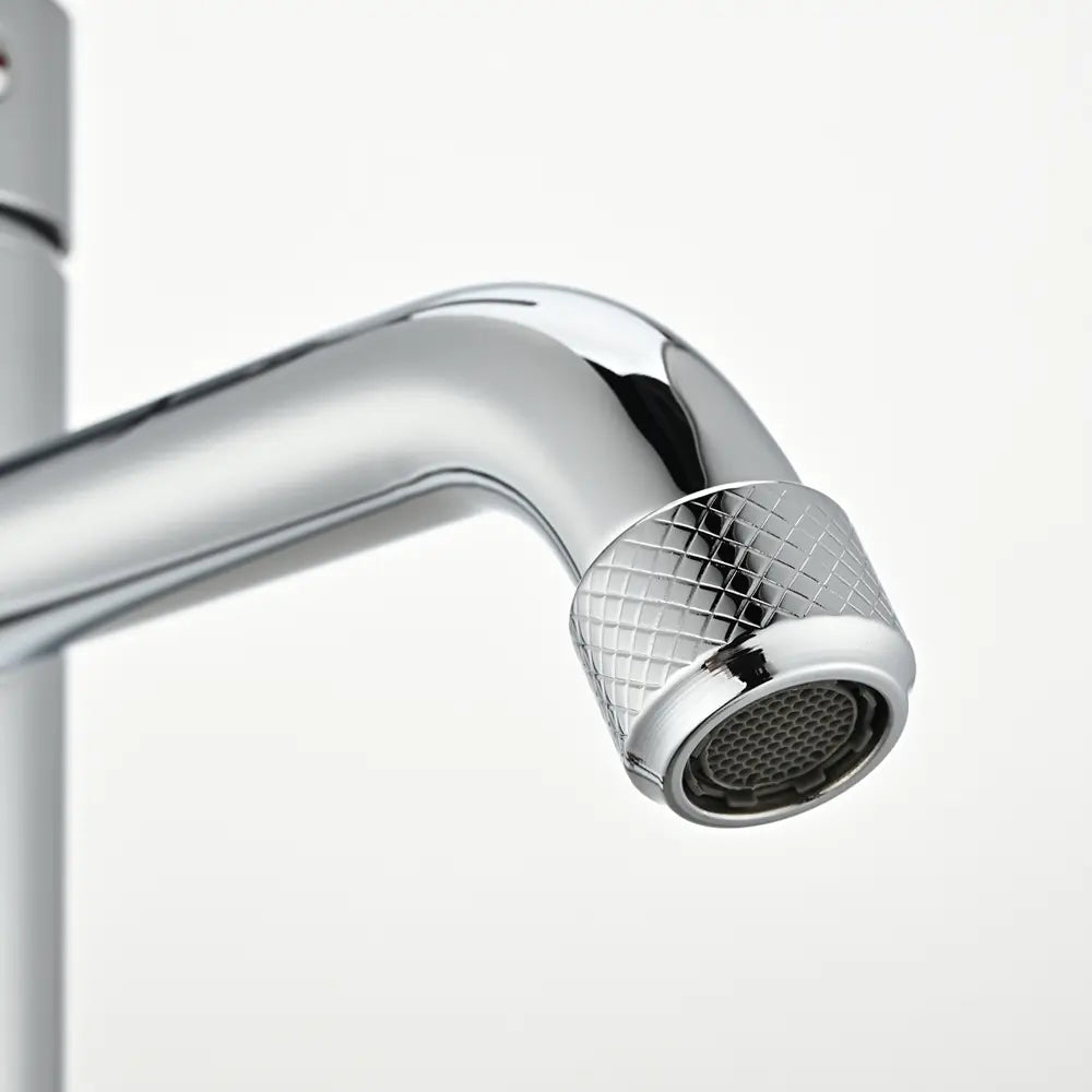 Xavier Stainless Steel Mid Rise Basin Mixer