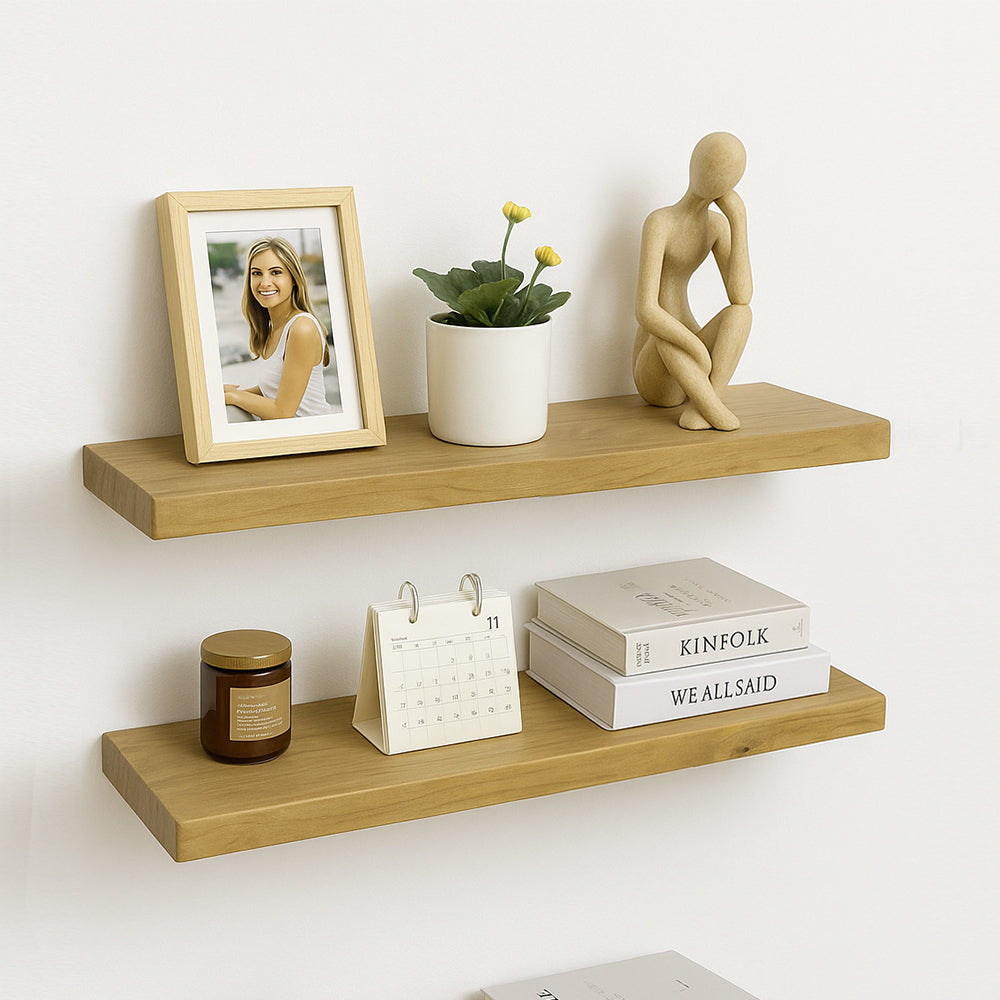 Sima LED Floating Shelves Wall Shelving Set of 2