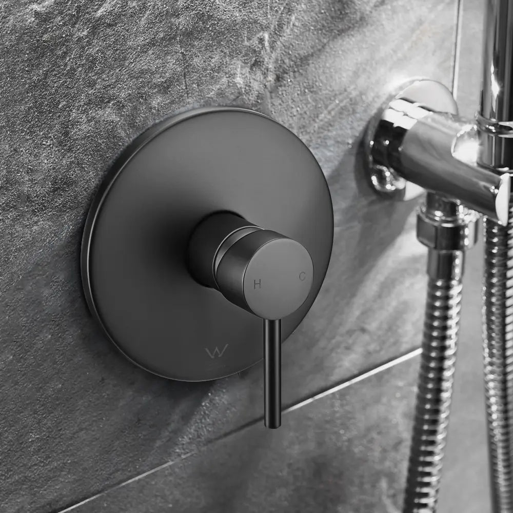 Round Euro Shower & Bath Mixer Diverter