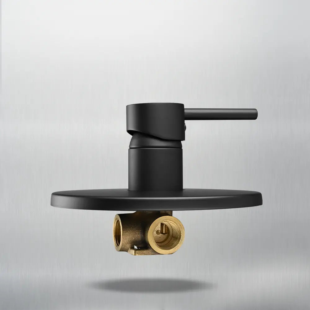 Round Euro Shower & Bath Mixer Diverter