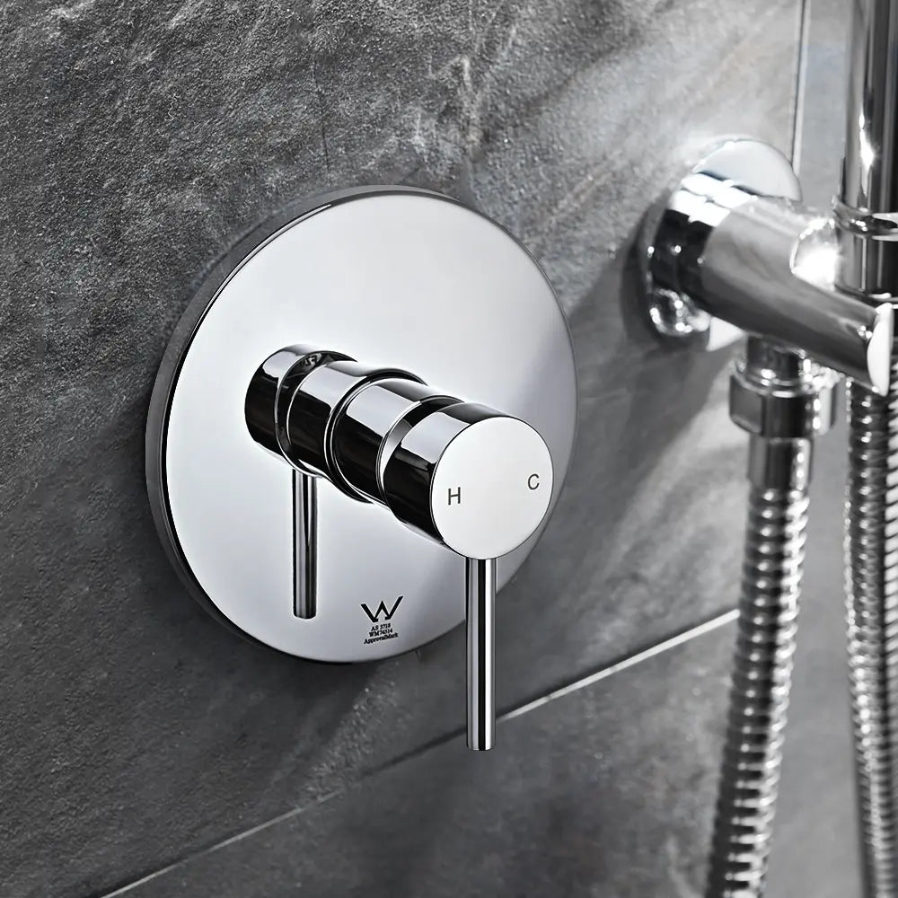 Round Euro Shower & Bath Mixer Diverter