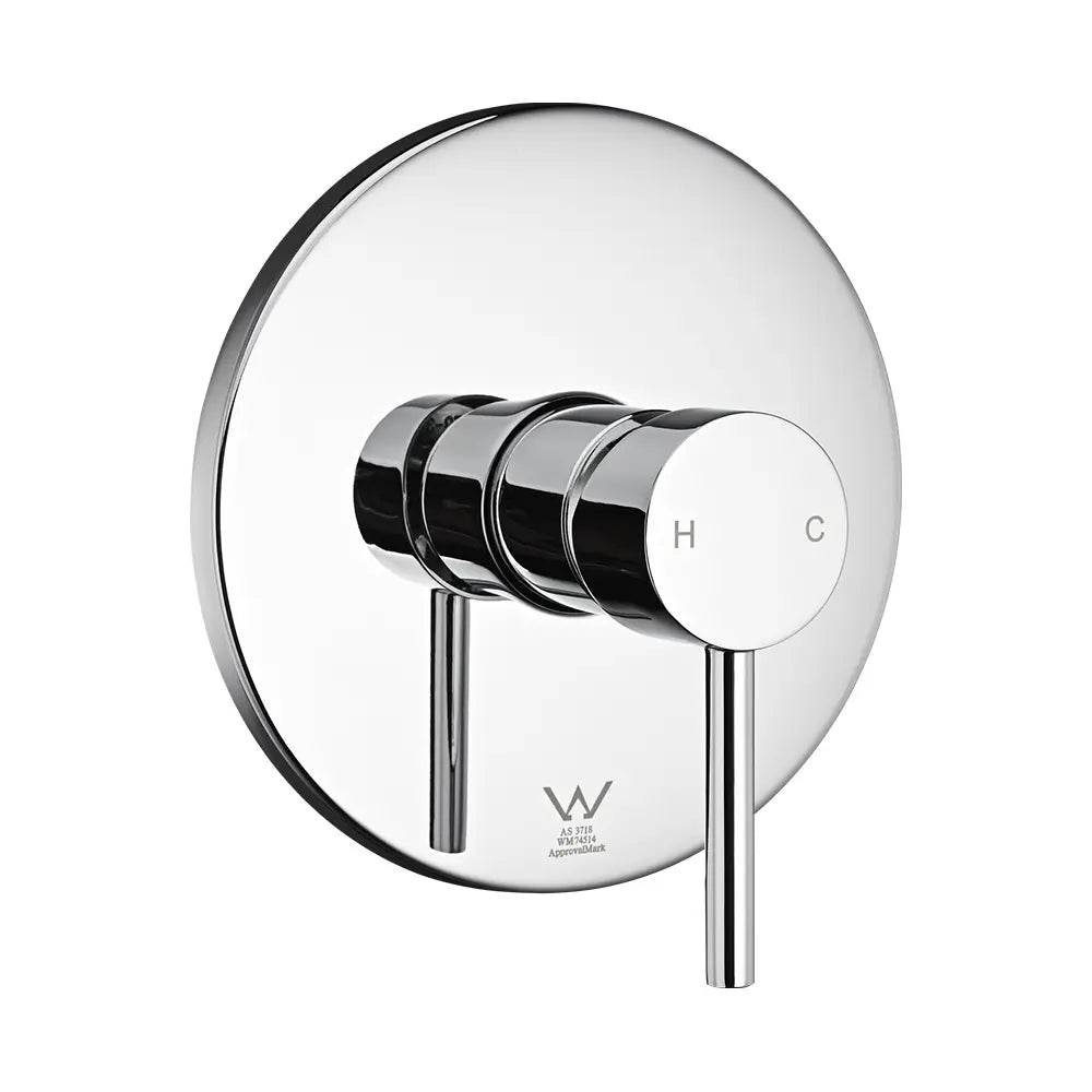 Round Euro Shower & Bath Mixer Diverter