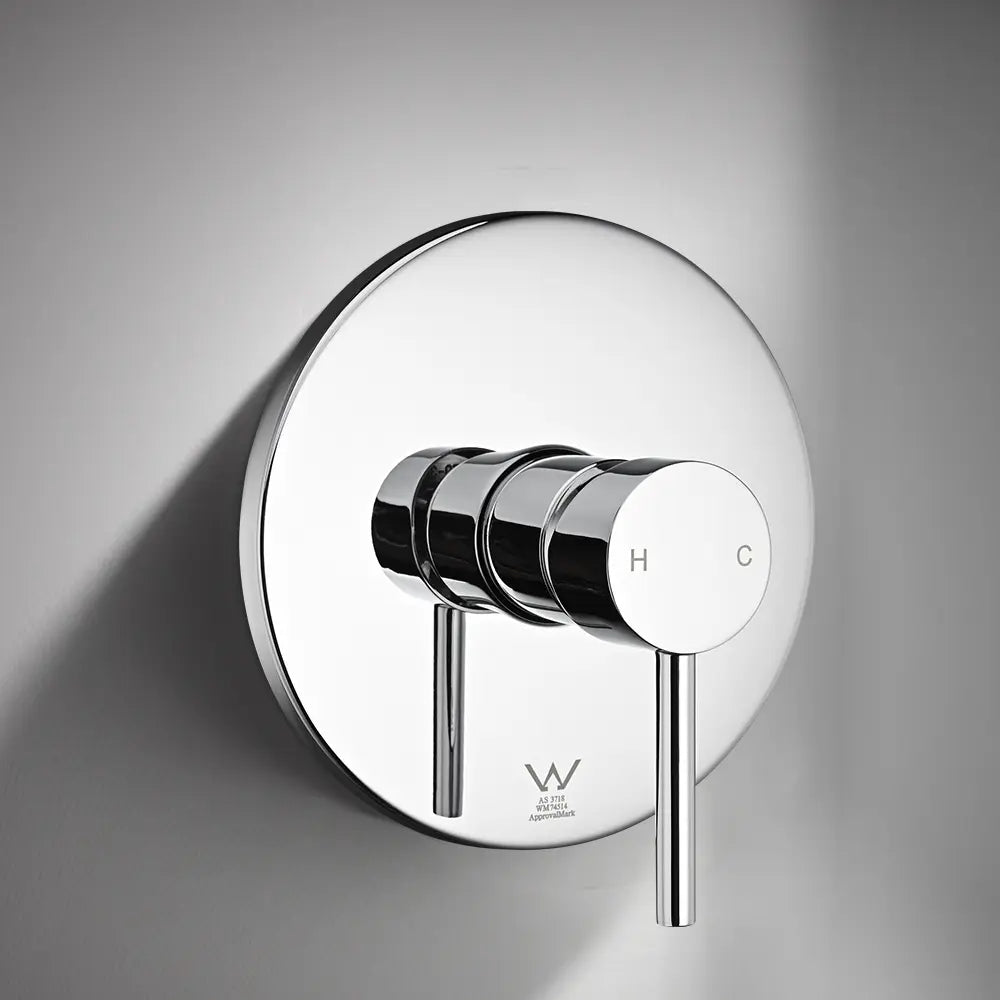 Round Euro Shower & Bath Mixer Diverter