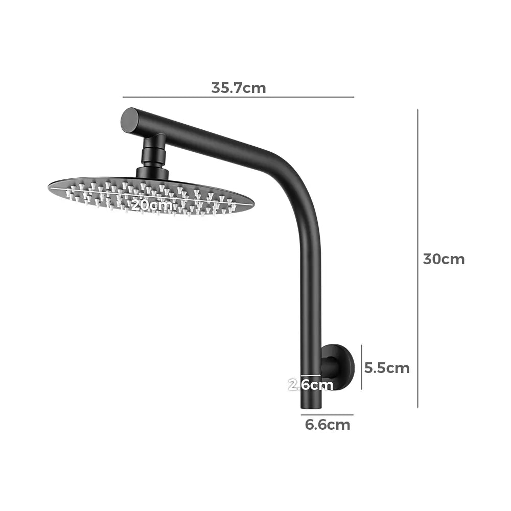Round Rain Shower Arm & Head