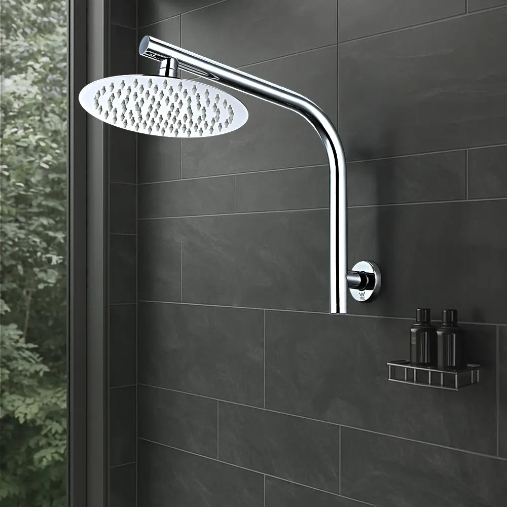 Round Rain Shower Arm & Head