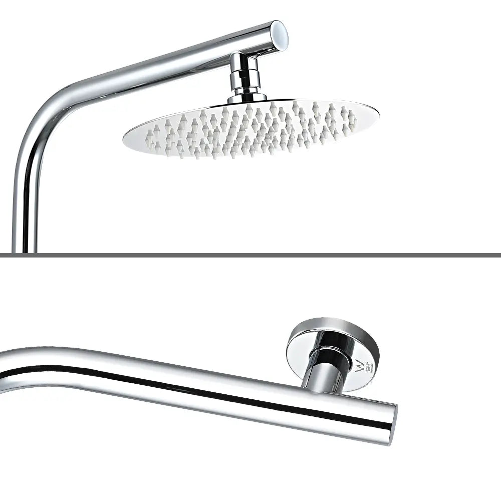 Round Rain Shower Arm & Head