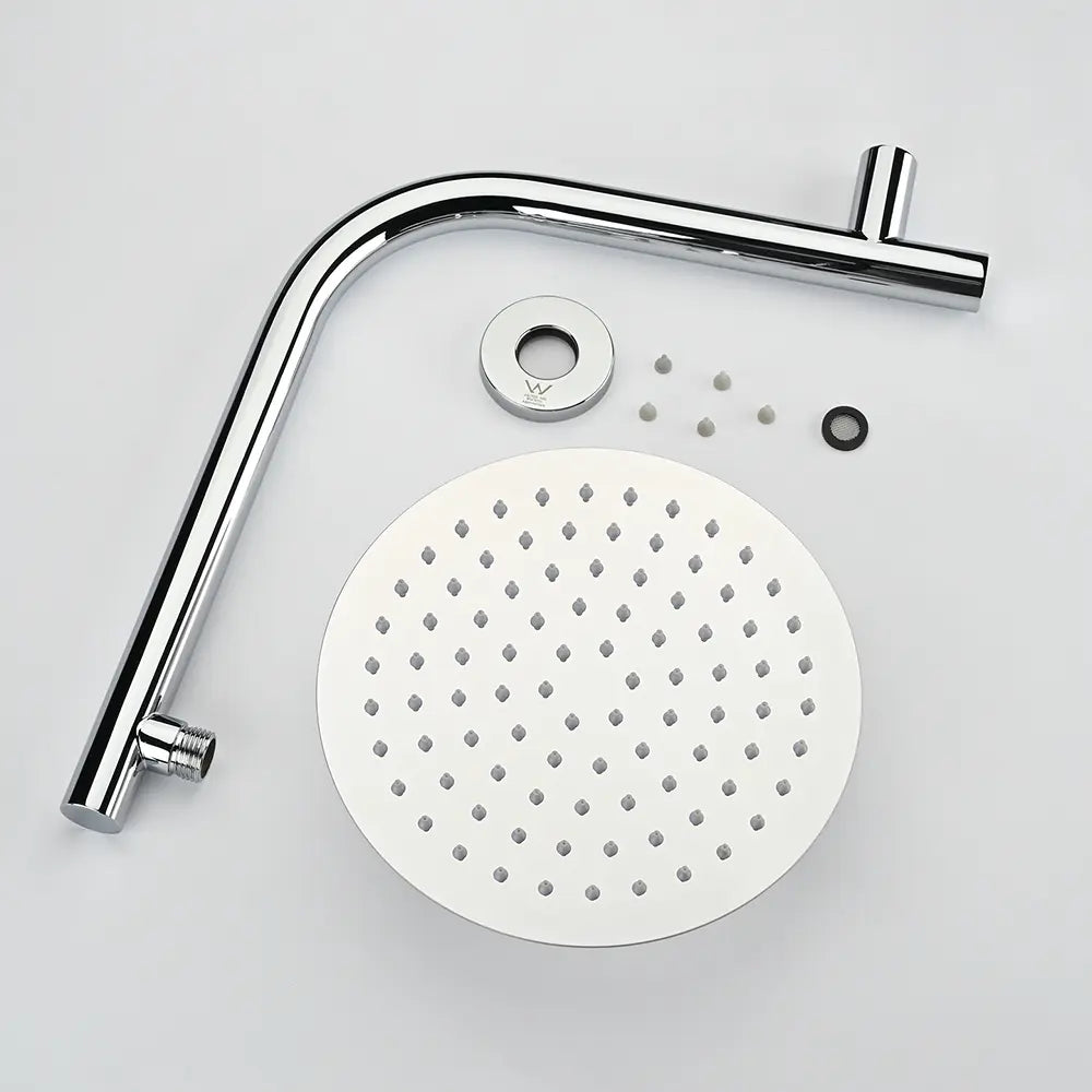 Round Rain Shower Arm & Head