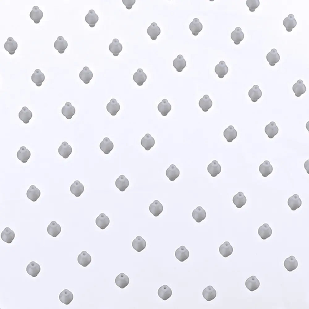 Close-up of the small water holes on the shower head.