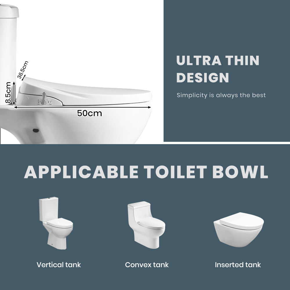 Non Electric Toilet Bidet Seat O Shape with Water Wash
