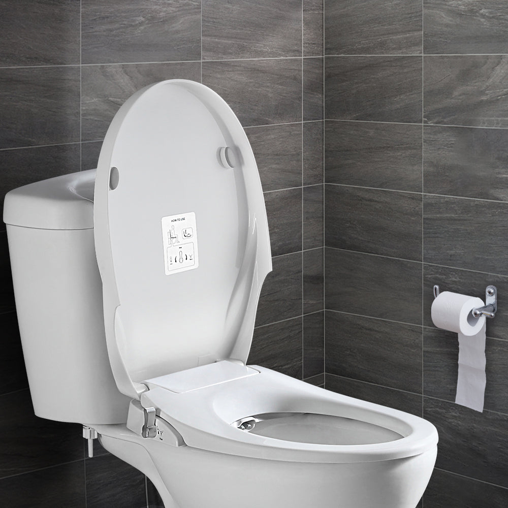 Non Electric Toilet Bidet Seat O Shape with Water Wash