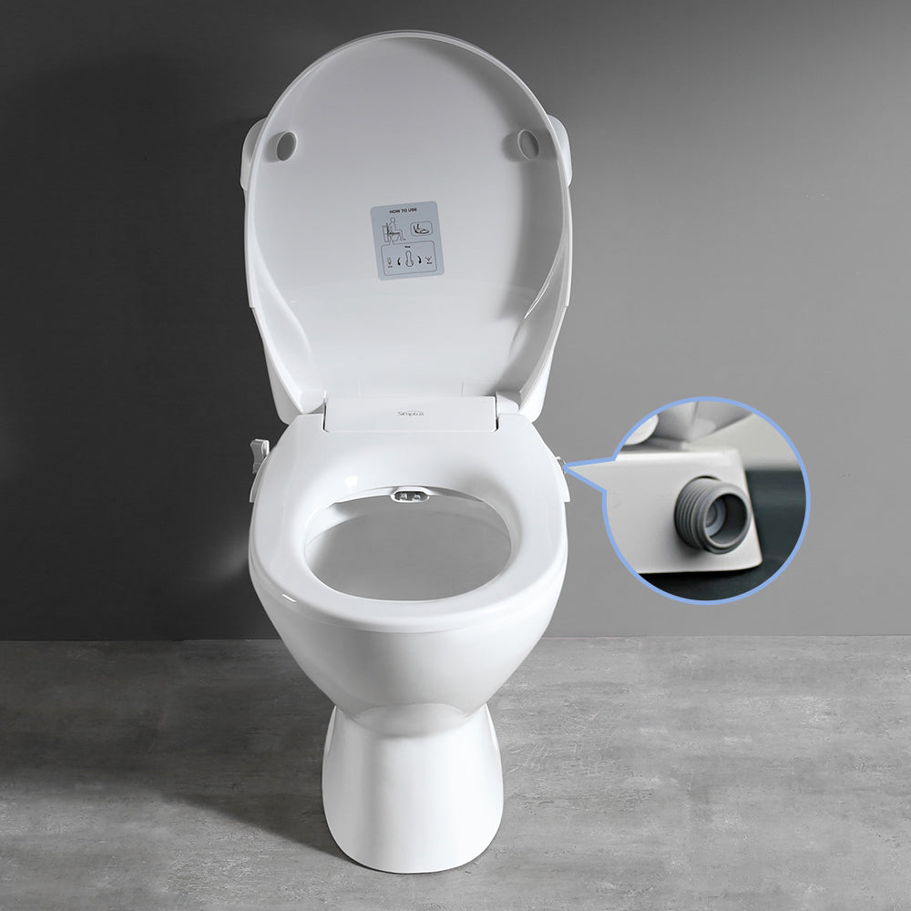 Non Electric Toilet Bidet Seat O Shape with Water Wash