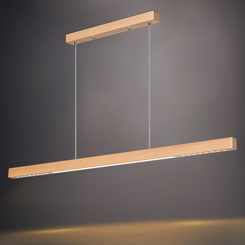 Solora Beech Wood LED Pendant Light