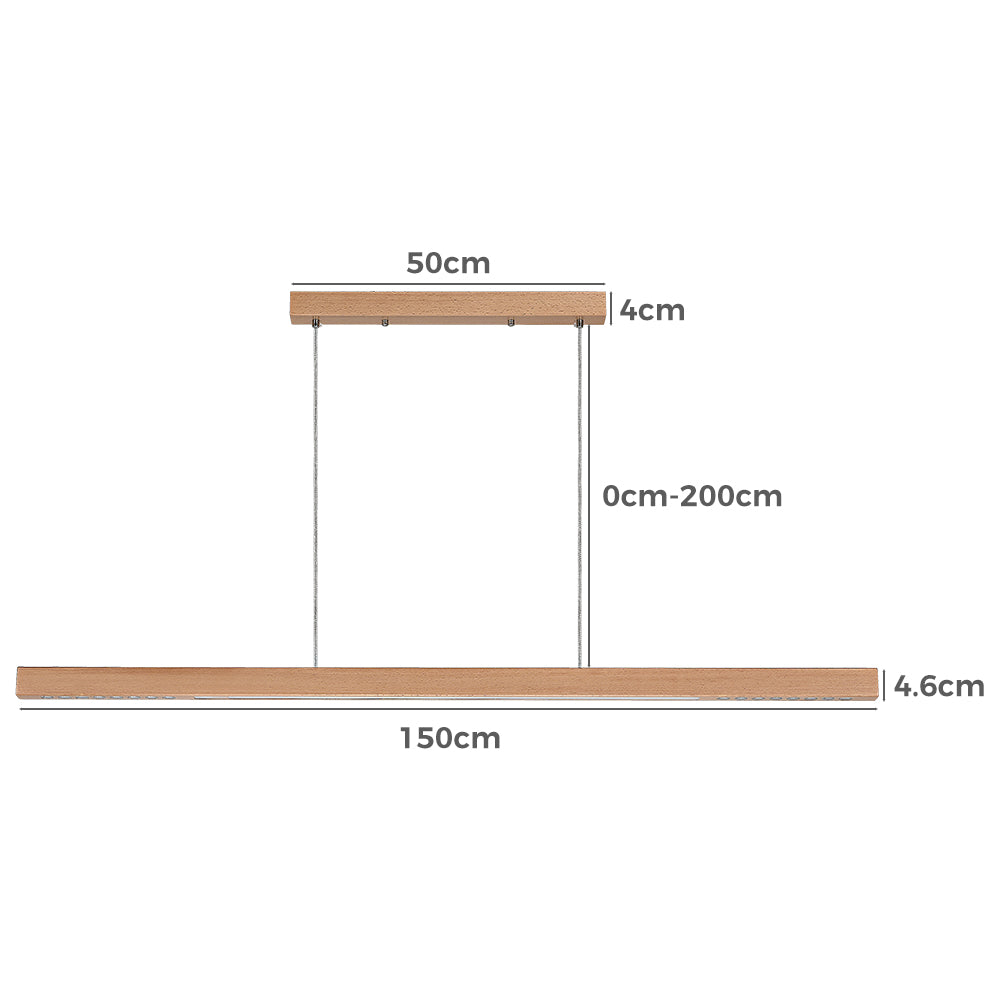 Solora Beech Wood LED Pendant Light