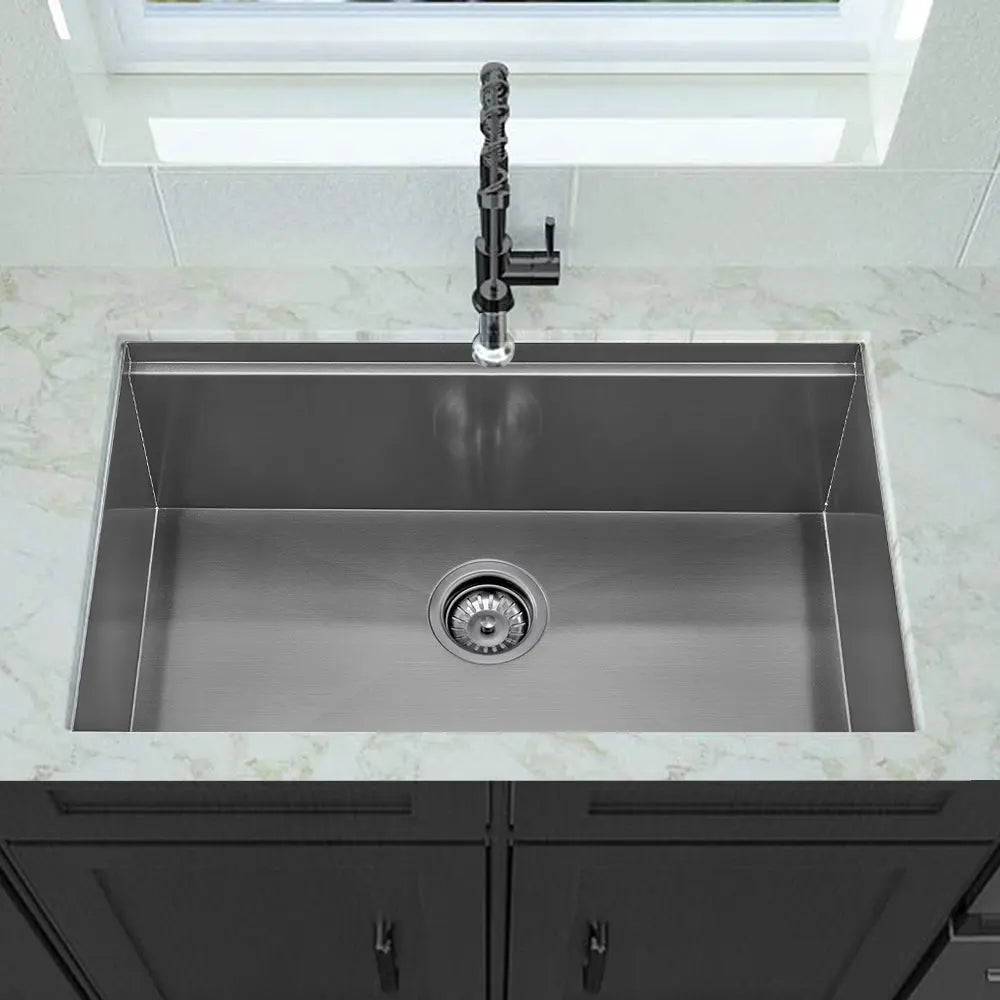 Sima-V 600x450mm Single Bowl Kitchen Sink 6Pc Workstation