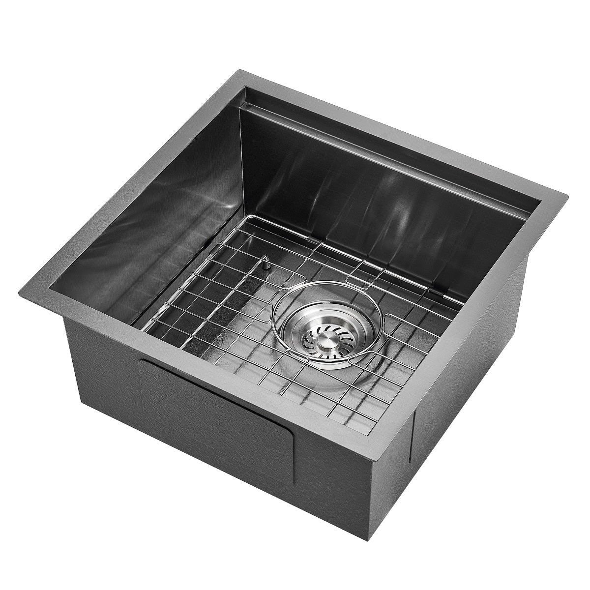 Sima 450x450mm Single Bowl Kitchen Sink 6Pc Workstation