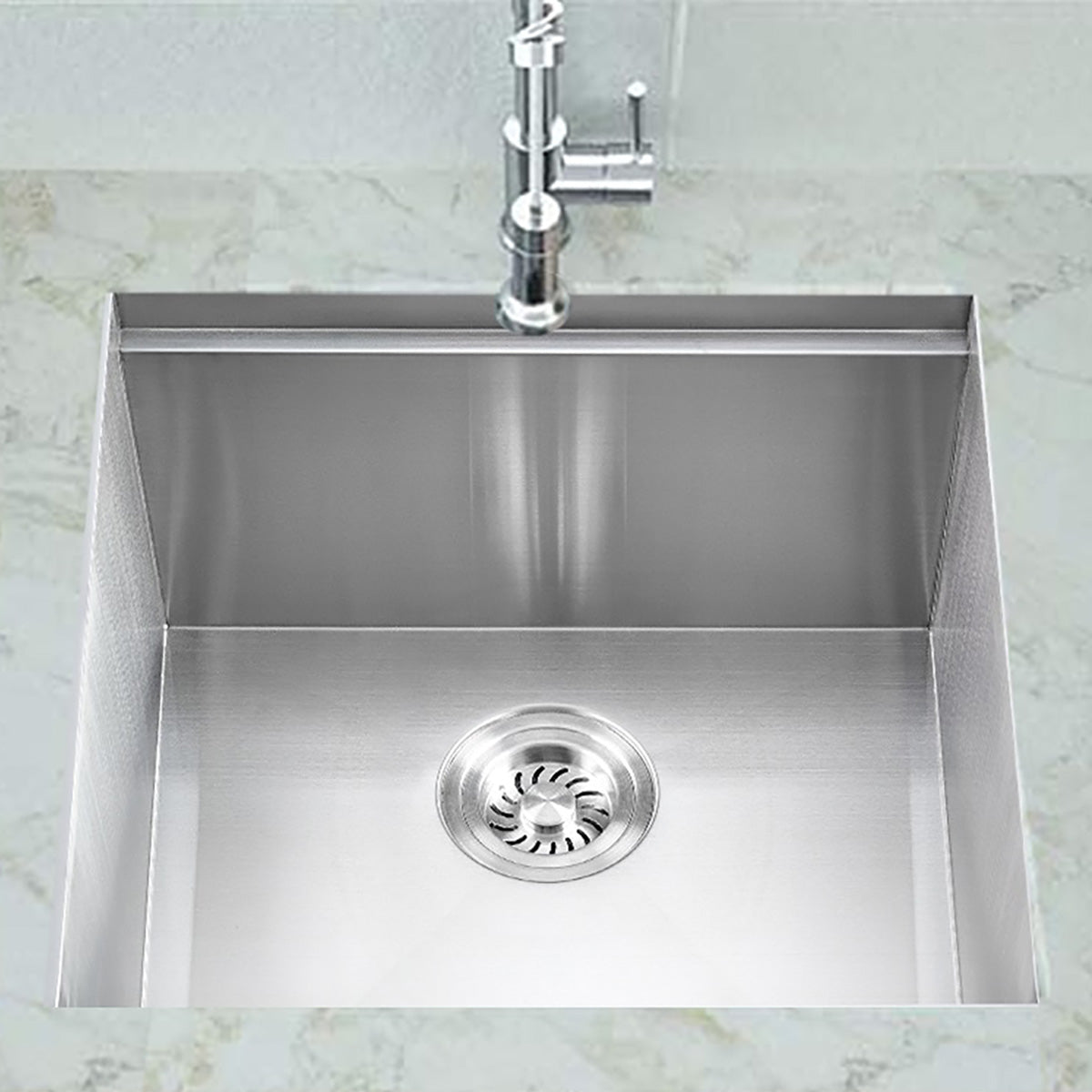 Sima 450x450mm Single Bowl Kitchen Sink 6Pc Workstation