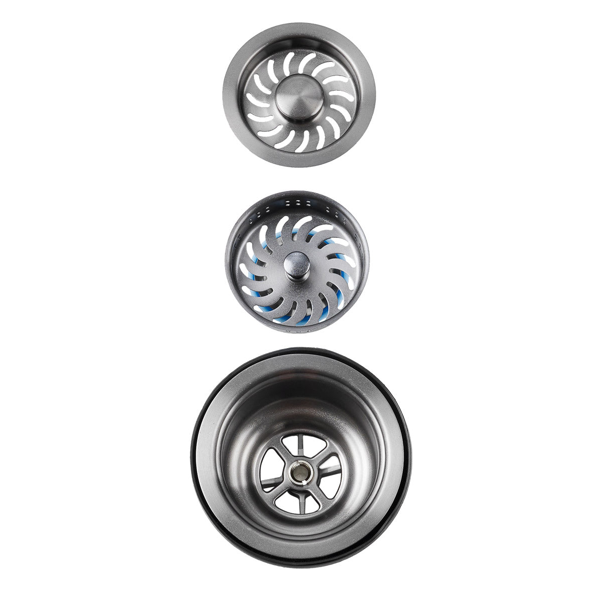 Sima 820x450mm Double Bowl Kitchen Sink 7Pc Workstation