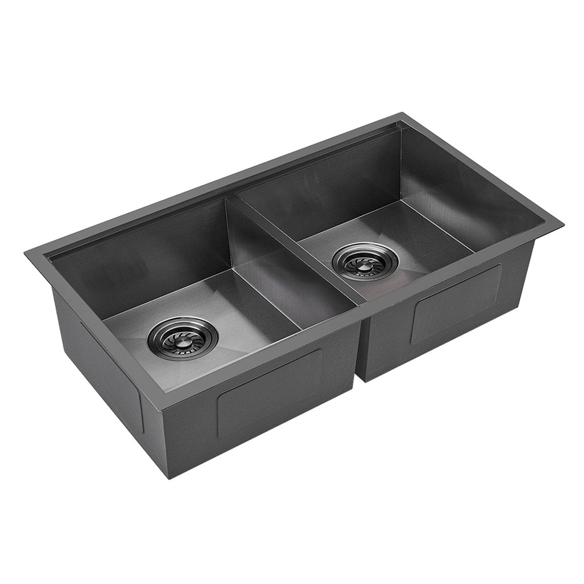 Sima 820x450mm Double Bowl Kitchen Sink 7Pc Workstation