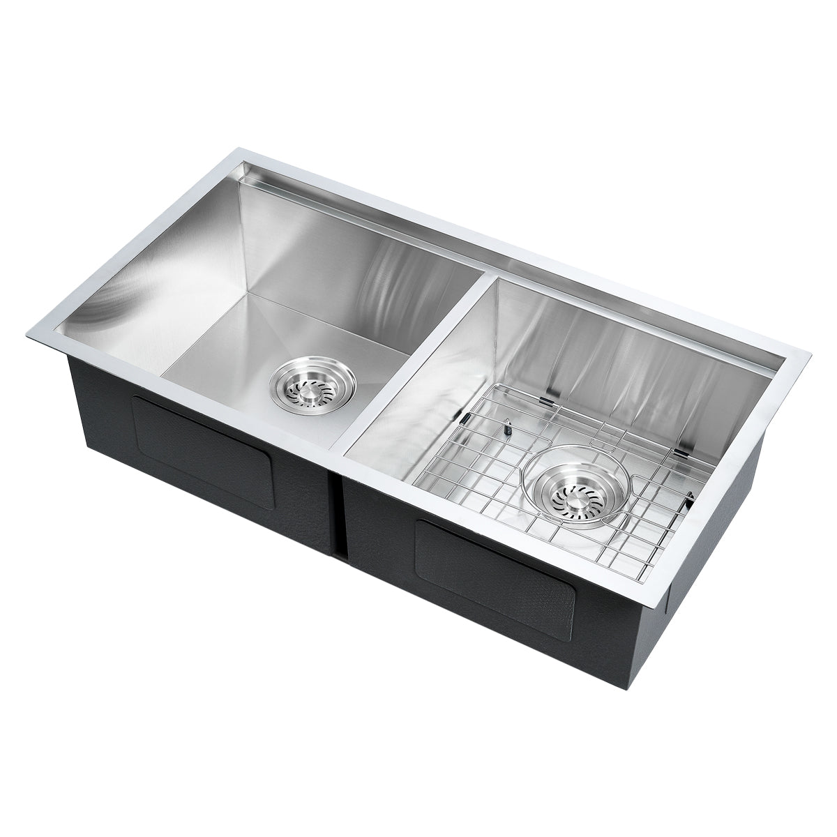 Sima 820x450mm Double Bowl Kitchen Sink 7Pc Workstation