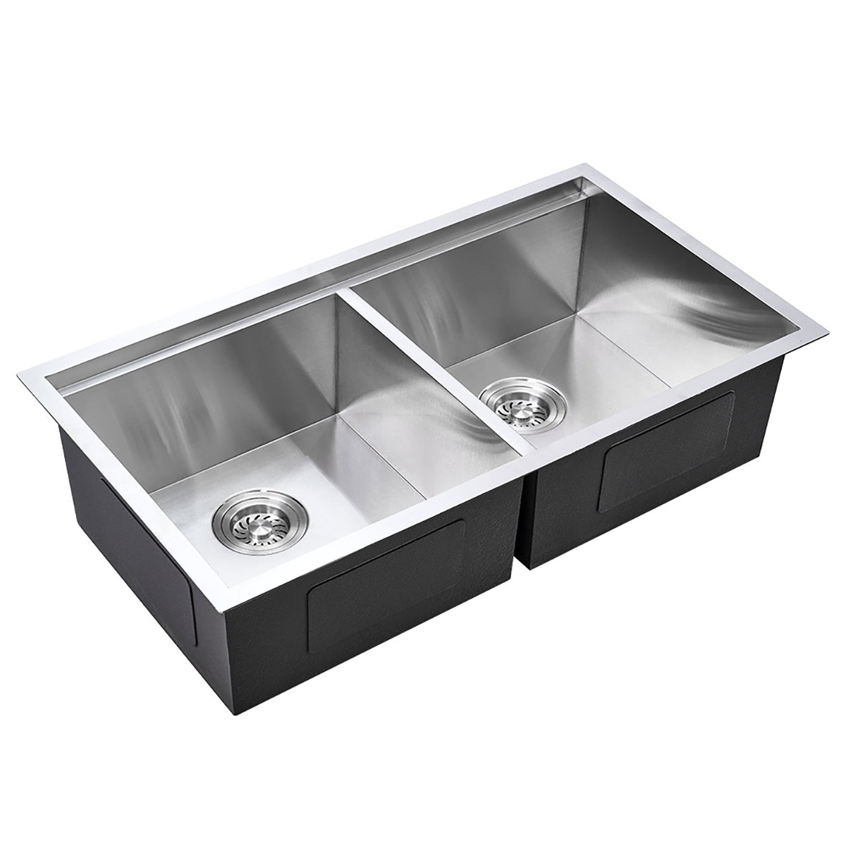 Sima 820x450mm Double Bowl Kitchen Sink 7Pc Workstation