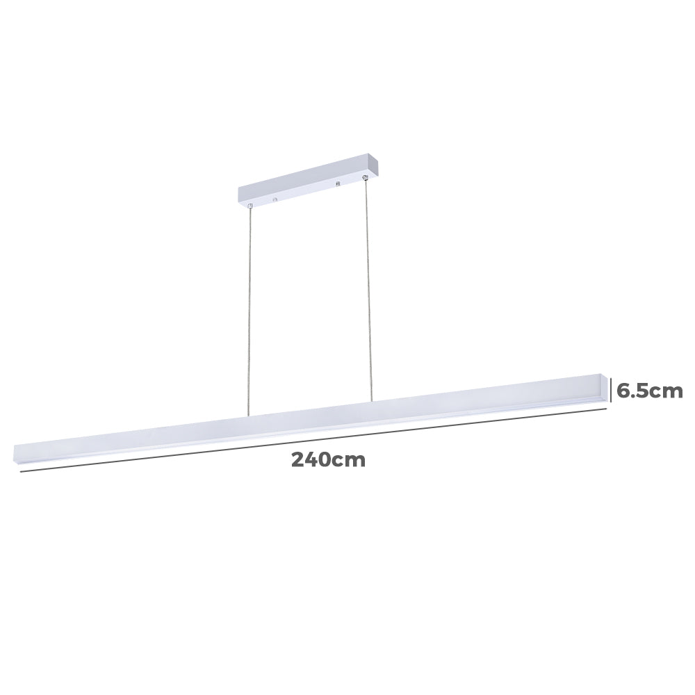 2.4M Aluminium LED Linear Pendant Light