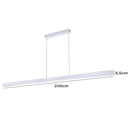 2.4M Aluminium LED Linear Pendant Light