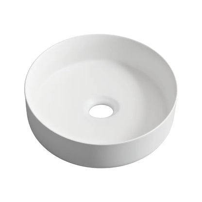 Quay 410mm Matte Round Ceramic Above Counter Basin