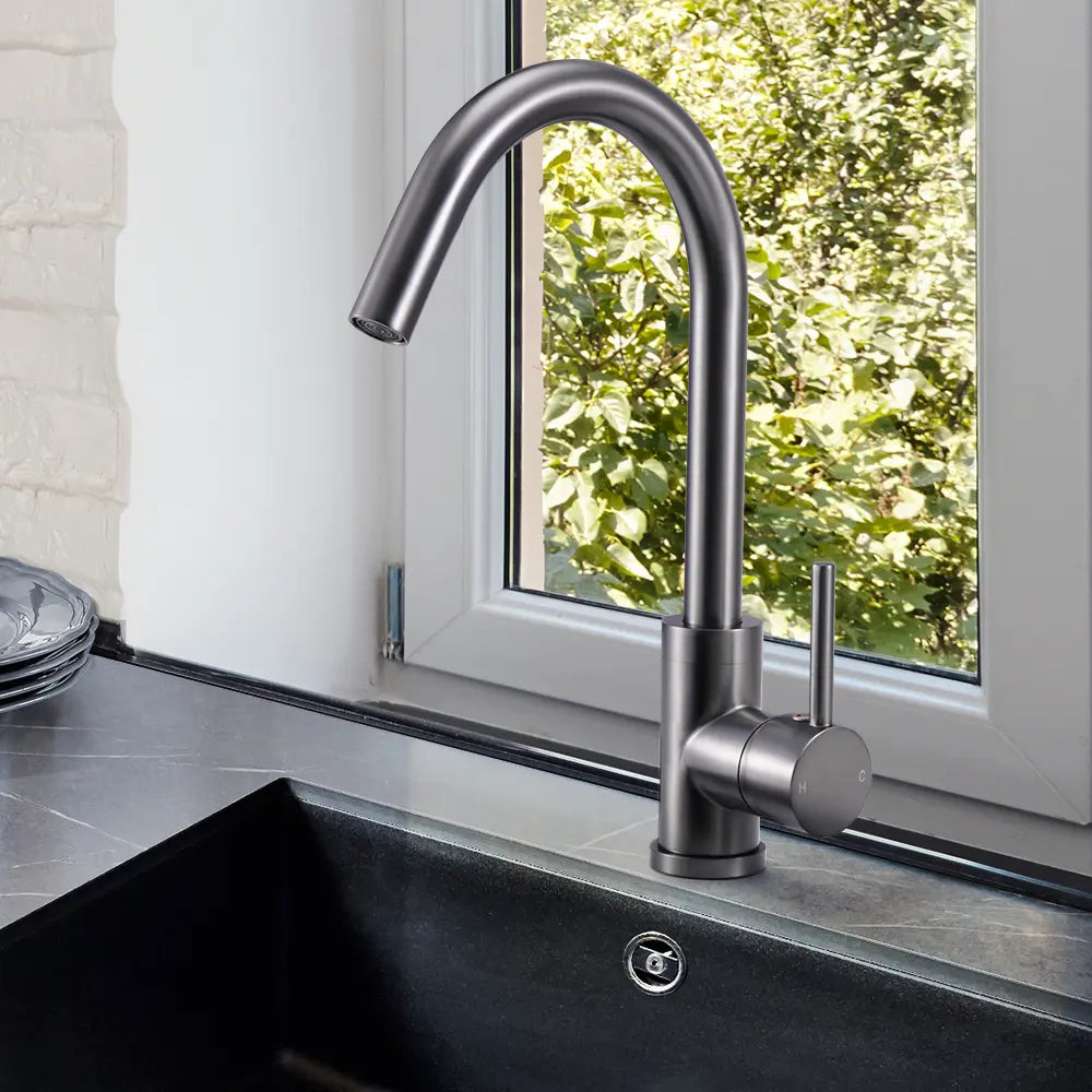 Jeni Slimline Gooseneck Sink Mixer Tap
