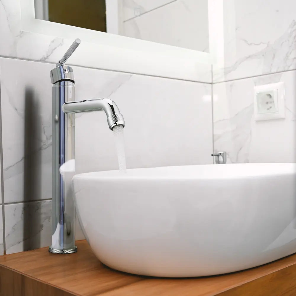 Xavier Stainless Steel Mid Rise Basin Mixer