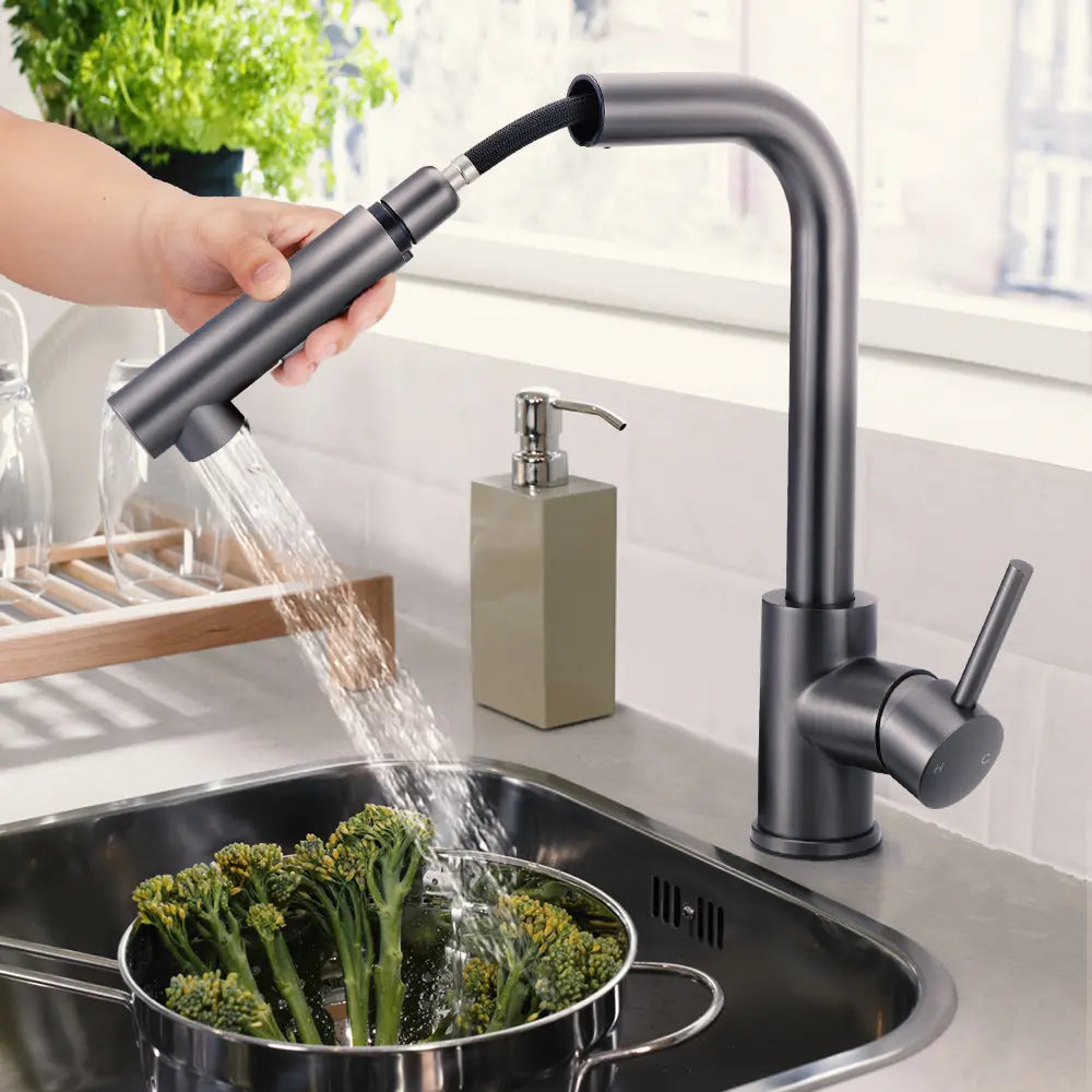 Beca Square Pull Out Sink Mixer Tap