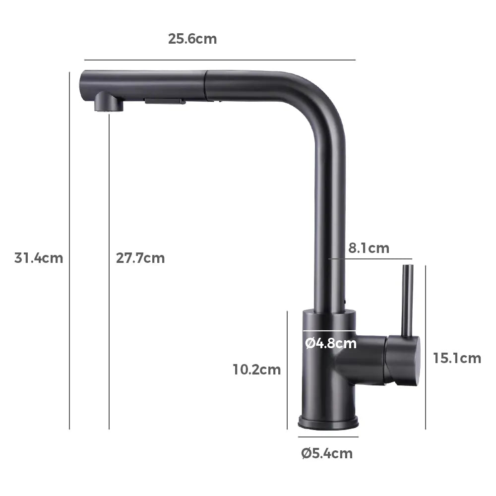 Beca Square Pull Out Sink Mixer Tap