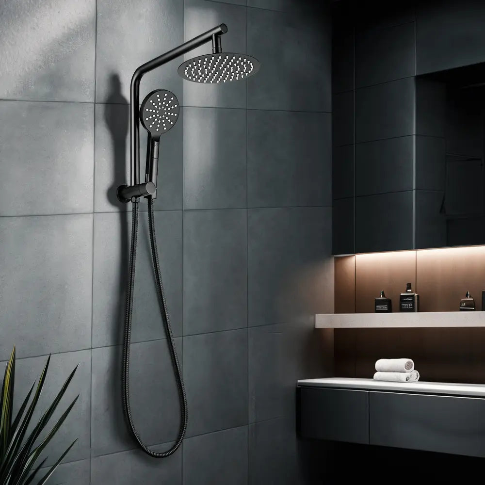 Declan Round Short Twin Shower Mixer Set