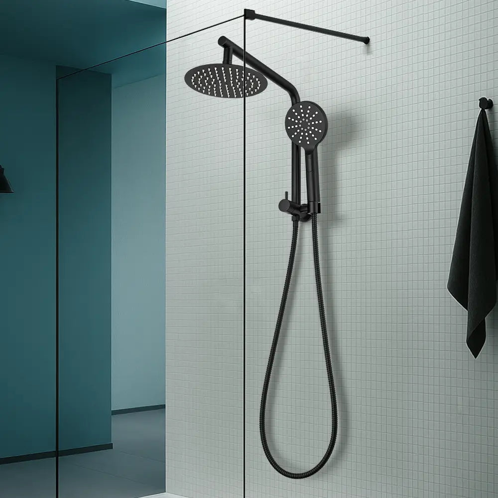 Declan Round Short Twin Shower Mixer Set