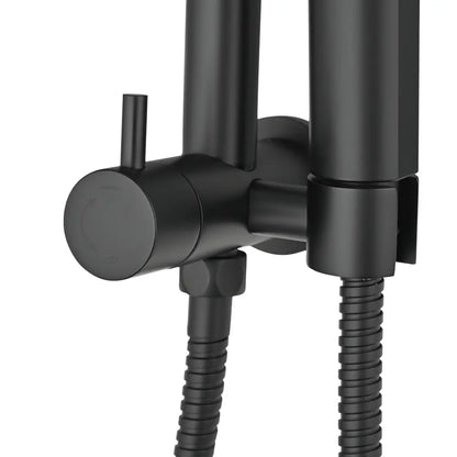 Declan Round Short Twin Shower Mixer Set