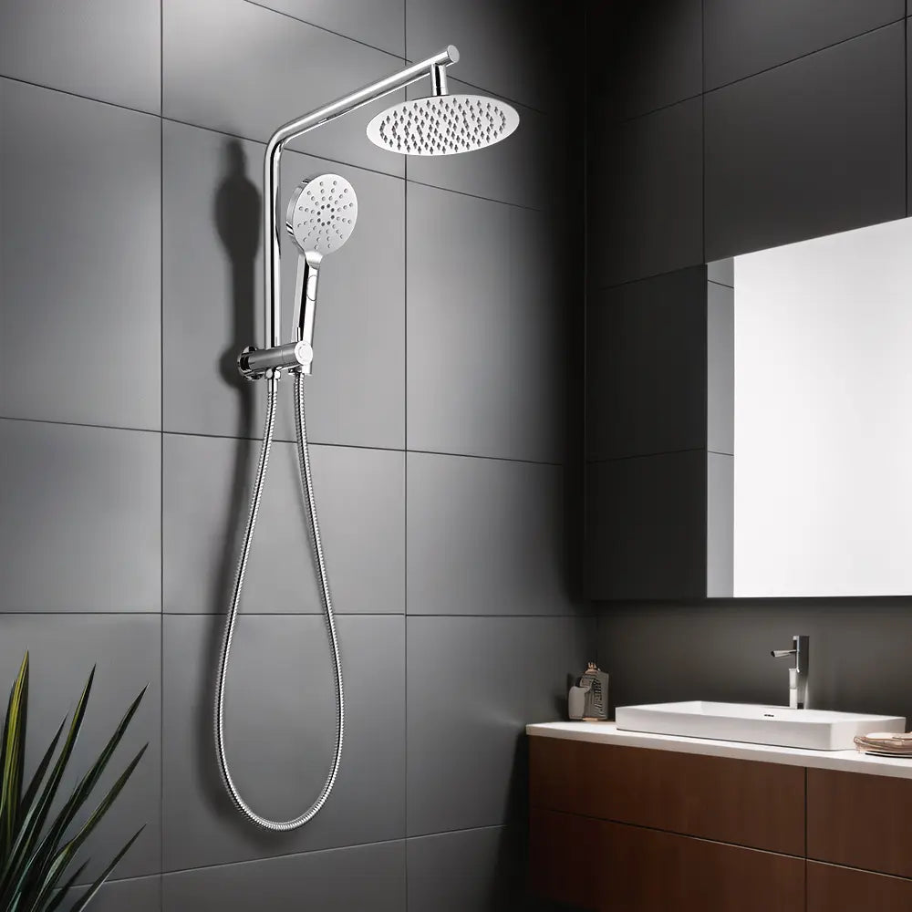 Declan Round Short Twin Shower Mixer Set