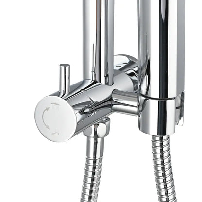 Declan Round Short Twin Shower Mixer Set