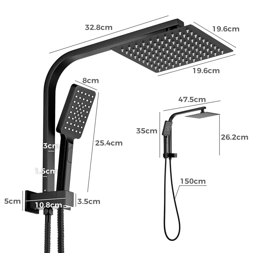 Rosina Square Twin Shower