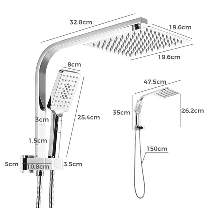 Rosina Square Twin Shower