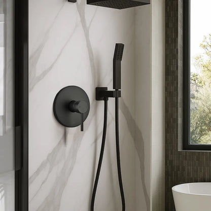Round Euro Shower & Bath Mixer Diverter