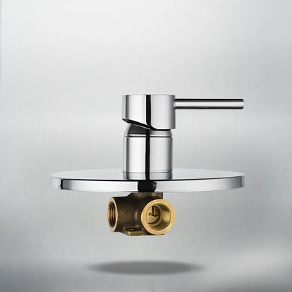 Round Euro Shower & Bath Mixer Diverter