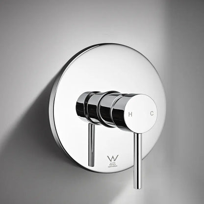 Round Euro Shower & Bath Mixer Diverter