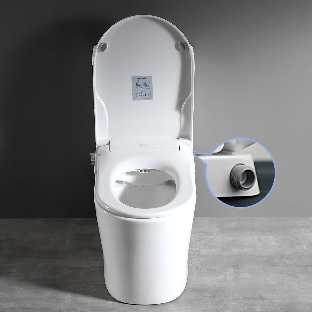 Non Electric Toilet Bidet Seat D Shape with Water Wash