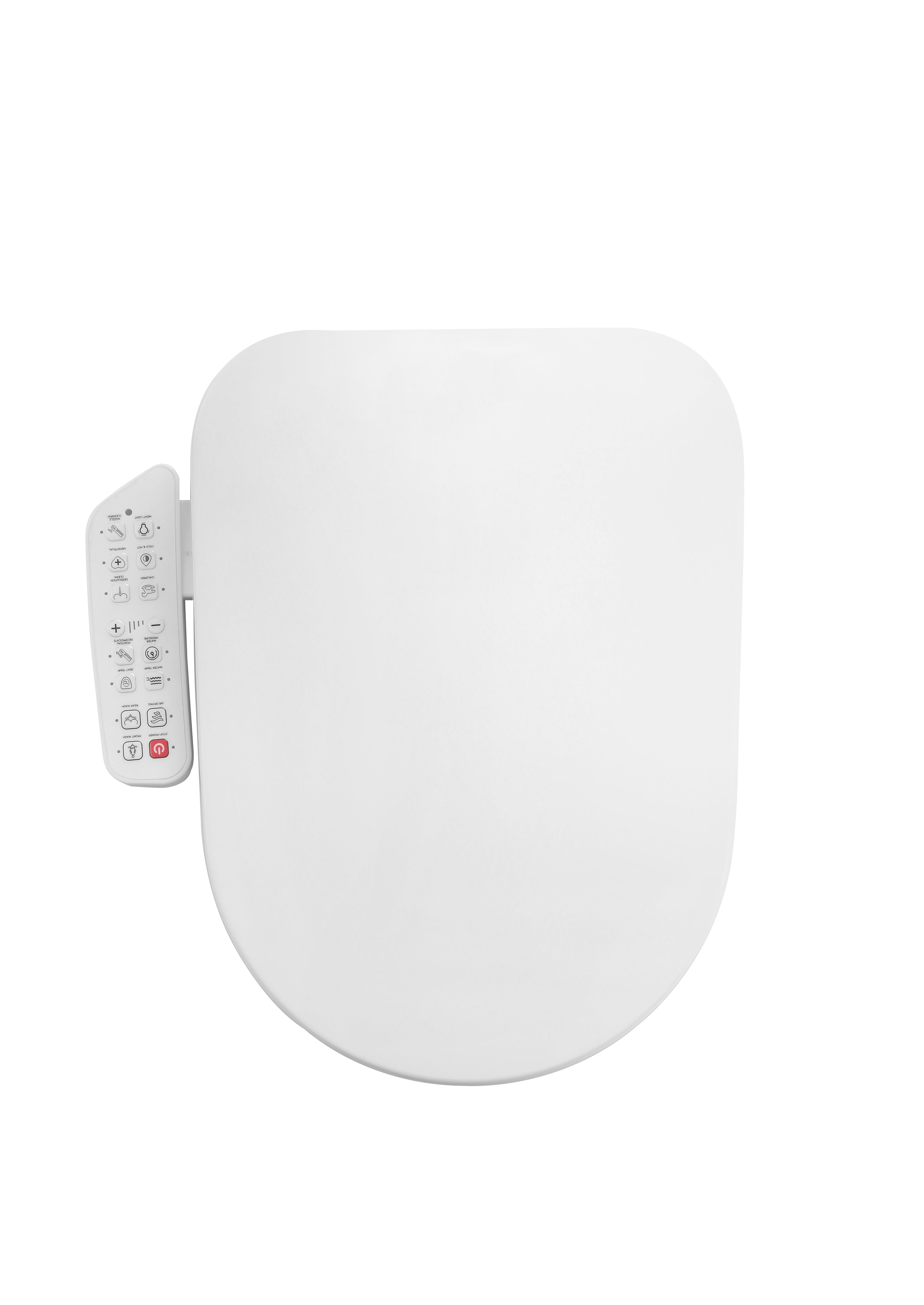 Smart Toilet Bidet Seat U Shape with Control Panel