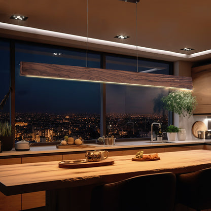 Zenith Walnut Wood LED Pendant Light - Limited Stocks!