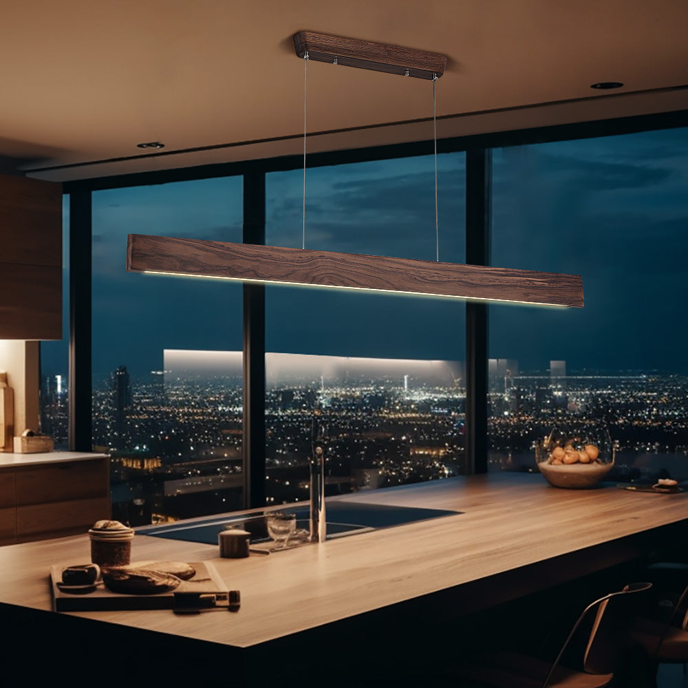 Zenith Walnut Wood LED Pendant Light - Limited Stocks!